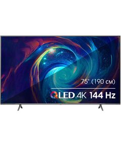 Купить ЖК-телевизор Hisense 75E7KQ PRO 75" QLED 4K Ultra HD 120Hz DVB-T DVB-T2 DVB-C DVB-S DVB-S2 USB WiFi Smart TV темно-серый в интернет-магазине Irkshop.ru