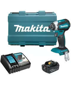 Купить Шуруповерт аккумуляторный ударный Makita DTD153RT Li-ion 18В, 170Нм, 3400 об/мин, 1х5Ач, 1/4", 1.5кг, кейс, б/щет в интернет-магазине Irkshop.ru