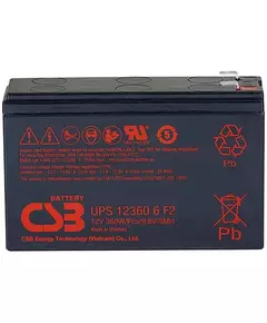 Купить Аккумулятор для UPS CSB 123606 F2 12V, 7.5 Ah в интернет-магазине Irkshop.ru