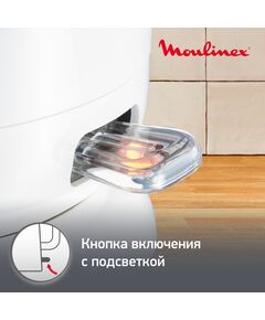 Купить Чайник Moulinex BY282130 1.7л. 2400Вт белый корпус: пластик [7211001308], изображение 6 в интернет-магазине Irkshop.ru