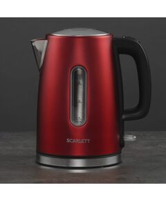 Купить Чайник Scarlett SC-EK21S83 1.7л. 2200Вт красный/черный корпус: металл, изображение 8 в интернет-магазине Irkshop.ru