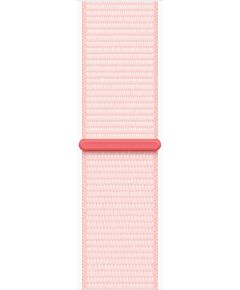 Купить Смарт-часы Apple Watch Series 9 A2978 41мм OLED корпус розовый Sport Loop ремень светло-розовый размер браслета 130-200мм [MR953LL/A], изображение 3 в интернет-магазине Irkshop.ru