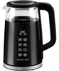 Купить Чайник Galaxy Line GL0342 1.7л. 2200Вт черный корпус: стекло/пластик, изображение 5 в интернет-магазине Irkshop.ru