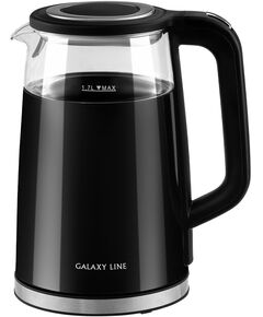 Купить Чайник Galaxy Line GL0342 1.7л. 2200Вт черный корпус: стекло/пластик, изображение 3 в интернет-магазине Irkshop.ru