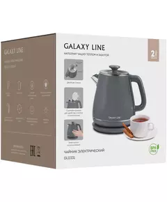 Купить Чайник Galaxy Line GL0331 1.8л. 2200Вт серый корпус: пластик, изображение 3 в интернет-магазине Irkshop.ru