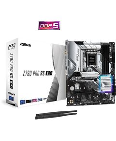 Купить Материнская плата ASRock Z790 PRO RS WIFI LGA1700 Intel Z790 4xDDR5 ATX AC97 8ch(7.1) 2.5Gg RAID+HDMI+DP, изображение 2 в интернет-магазине Irkshop.ru