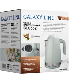 Купить Чайник Galaxy Line GL0332 1.7л. 2200Вт мятный корпус: металл/пластик, изображение 9 в интернет-магазине Irkshop.ru