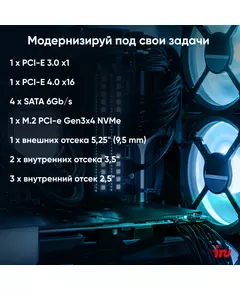 Купить ПК iRU 310SC MT i3 12100 (3.3) 8Gb SSD256Gb UHDG 730 Windows 11 Professional GbitEth 200W черный, изображение 3 в интернет-магазине Irkshop.ru