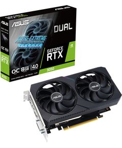 Купить Видеокарта Asus GeForce RTX 3050 8Gb PCI-E 4.0 128bit GDDR6 1822/14000 DVIx1 HDMIx1 DPx1 HDCP RTL [DUAL-RTX3050-O8G-V2] в интернет-магазине Irkshop.ru