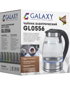 Купить Чайник Galaxy Line GL0556 1.8л. 2200Вт нержавеющая сталь/черный корпус: стекло/металл/пластик, изображение 15 в интернет-магазине Irkshop.ru