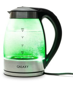 Купить Чайник Galaxy Line GL0556 1.8л. 2200Вт нержавеющая сталь/черный корпус: стекло/металл/пластик в интернет-магазине Irkshop.ru