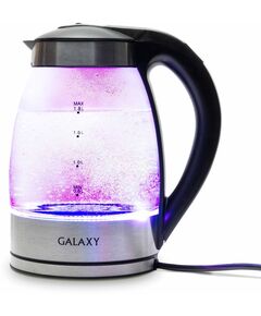 Купить Чайник Galaxy Line GL0556 1.8л. 2200Вт нержавеющая сталь/черный корпус: стекло/металл/пластик, изображение 5 в интернет-магазине Irkshop.ru