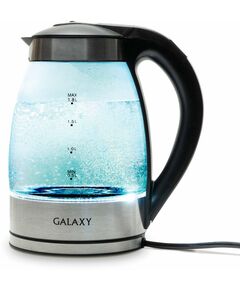 Купить Чайник Galaxy Line GL0556 1.8л. 2200Вт нержавеющая сталь/черный корпус: стекло/металл/пластик, изображение 8 в интернет-магазине Irkshop.ru