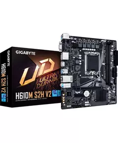 Купить Материнская плата GigaByte H610M S2H V2 LGA1700 Intel H610 2xDDR5 mATX AC97 8ch(7.1) GbLAN+VGA+HDMI+DP, изображение 2 в интернет-магазине Irkshop.ru