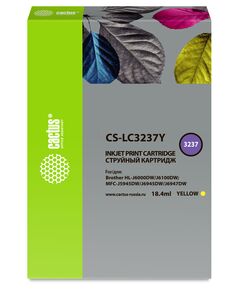 Купить Картридж струйный Cactus CS-LC3237Y желтый (18.4мл) для Brother HL-J6000DW/J6100DW в интернет-магазине Irkshop.ru