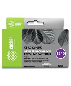 Купить Картридж струйный Cactus CS-LC1240BK черный (24мл) для Brother MFC-J6510/6910DW в интернет-магазине Irkshop.ru