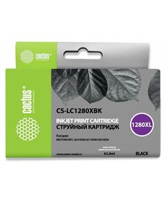 Купить Картридж струйный Cactus CS-LC1280XBK черный (62мл) для Brother MFC-J6510/6910DW в интернет-магазине Irkshop.ru