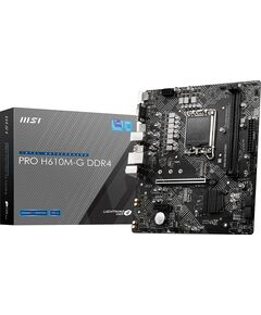 Купить Материнская плата MSI PRO H610M-G DDR4 LGA1700 Intel H610 2xDDR4 mATX AC97 8ch(7.1) GbLAN+VGA+HDMI+DP, изображение 4 в интернет-магазине Irkshop.ru