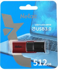 Купить Флеш-диск Netac 512Gb USB3.0 красный/черный [NT03U182N-512G-30RE], изображение 3 в интернет-магазине Irkshop.ru