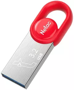 Купить Флеш-диск Netac 128Gb USB3.2 серебристый/красный [NT03UM2N-128G-32RE], изображение 4 в интернет-магазине Irkshop.ru