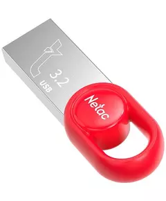 Купить Флеш-диск Netac 128Gb USB3.2 серебристый/красный [NT03UM2N-128G-32RE], изображение 6 в интернет-магазине Irkshop.ru