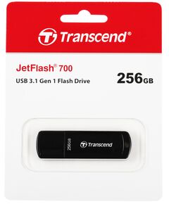 Купить Флеш-диск Transcend Jetflash 700 256Gb USB3.0 черный [TS256GJF700], изображение 2 в интернет-магазине Irkshop.ru