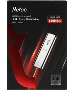 Купить Флеш-диск Netac 256Gb USB3.1 черный/серебристый [NT03US2N-256G-32SL], изображение 8 в интернет-магазине Irkshop.ru