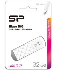 Купить Флеш-диск Silicon Power Blaze B03 32Gb USB3.1 белый [SP032GBUF3B03V1W], изображение 3 в интернет-магазине Irkshop.ru