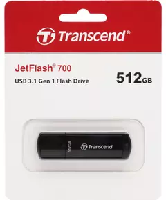 Купить Флеш-диск Transcend Jetflash 700 512Gb USB3.0 черный [TS512GJF700], изображение 3 в интернет-магазине Irkshop.ru