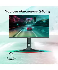 Купить ЖК-монитор GMNG Gaming GM-27F14 27" IPS LED 2ms 16:9 HDMI M/M матовая HAS Piv 400cd 178гр/178гр 2560x1440 240Hz G-Sync FreeSync DP Quad 2K (1440p) 6.55кг черный [GM27SG01], изображение 4 в интернет-магазине Irkshop.ru