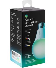 Купить Умная лампа Sber A60 E27 9Вт 806lm Wi-Fi [SBDV-00115], изображение 2 в интернет-магазине Irkshop.ru