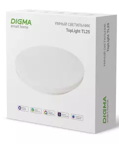 Купить Умный светильник Digma TL25 TopLight, потолочный, белый, изображение 6 в интернет-магазине Irkshop.ru