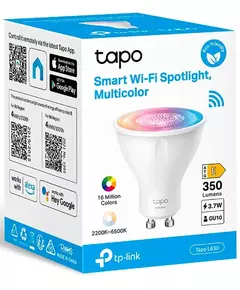 Купить Умная лампа TP-Link TAPO L630 GU10 3.7Вт 350lm Wi-Fi, изображение 8 в интернет-магазине Irkshop.ru