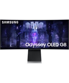 Купить ЖК-монитор Samsung Odyssey OLED G8 S34BG850SI 34" OLED LED 21:9 M/M полуматовая HAS 250cd 178гр/178гр 3440x1440 175Hz FreeSync Premium Ultra WQHD USB 7.5кг серебристый [LS34BG850SIXCI], изображение 4 в интернет-магазине Irkshop.ru