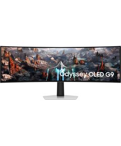 Купить ЖК-монитор Samsung Odyssey OLED G9 S49CG930SI 49" OLED LED 32:9 HDMI M/M матовая HAS 250cd 178гр/178гр 5120x1440 240Hz FreeSync Premium Pro DP 2K USB 12.6кг серебристый [LS49CG930SIXCI], изображение 6 в интернет-магазине Irkshop.ru