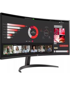 Купить ЖК-монитор LG UltraWide 34WR50QC-B 34" VA LED 21:9 HDMI матовая 300cd 178гр/178гр 3440x1440 100Hz FreeSync DP WQ 5.9кг черный [34WR50QC-B.ARUZ], изображение 2 в интернет-магазине Irkshop.ru