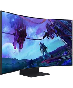 Купить ЖК-монитор Samsung Odyssey Ark S55CG97WNI 55" VA LED 16:9 HDMI M/M матовая HAS Piv 600cd 178гр/178гр 3840x2160 165Hz FreeSync Premium Pro DP WQ USB 41.5кг черный [LS55CG97WNIXCI] в интернет-магазине Irkshop.ru