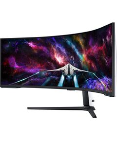 Купить ЖК-монитор Samsung Odyssey Neo G9 S57CG952NI 57" VA LED 32:9 HDMI полуматовая HAS Piv 420cd 178гр/178гр 7680x2160 240Hz FreeSync Premium Pro DP Dual UHD USB 19кг черный [LS57CG952NIXCI], изображение 2 в интернет-магазине Irkshop.ru