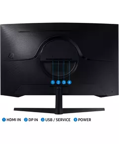 Купить ЖК-монитор Samsung Odyssey G5 S27CG550EI 27" VA LED 1ms 16:9 HDMI матовая 300cd 178гр/178гр 2560x1440 165Hz FreeSync DP Quad 2K (1440p) USB 4.1кг черный [LS27CG550EIXCI], изображение 5 в интернет-магазине Irkshop.ru