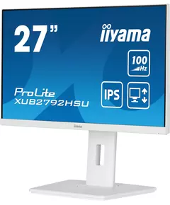 Купить ЖК-монитор Iiyama ProLite XUB2792HSU-W6 27" IPS LED 0.4ms 16:9 HDMI M/M матовая HAS Piv 1300:1 250cd 178гр/178гр 1920x1080 100Hz DP FHD USB 5.7кг белый, изображение 3 в интернет-магазине Irkshop.ru