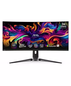 Купить ЖК-монитор MSI MAG 341CQP 34" QD OLED LED 21:9 HDMI матовая HAS 250cd 178гр/178гр 3440x1440 175Hz FreeSync Premium Pro DP UW USB 9.3кг черный [9S6-3DD04T-010], изображение 3 в интернет-магазине Irkshop.ru