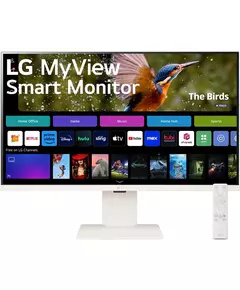 Купить ЖК-монитор LG MyView 32SR83U-W 31.5" IPS LED 16:9 HDMI M/M матовая HAS 400cd 178гр/178гр 3840x2160 60Hz UHD USB 7.7кг белый [32SR83U-W.ARUZ], изображение 2 в интернет-магазине Irkshop.ru