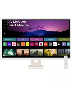 Купить ЖК-монитор LG MyView 32SR50F-W 31.5" IPS LED 16:9 HDMI M/M матовая 250cd 178гр/178гр 1920x1080 60Hz FHD USB 6.6кг белый [32SR50F-W.ARUZ], изображение 4 в интернет-магазине Irkshop.ru