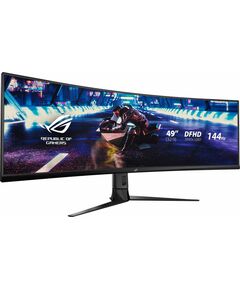 Купить ЖК-монитор Asus ROG Strix XG49VQ 49" VA LED 32:9 HDMI M/M матовая HAS Piv 450cd 3840x1080 144Hz FreeSync 2 DP FHD USB 12.2кг черный [90LM04H0-B01170], изображение 3 в интернет-магазине Irkshop.ru