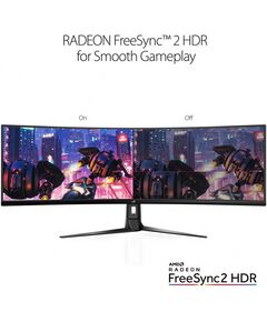 Купить ЖК-монитор Asus ROG Strix XG49VQ 49" VA LED 32:9 HDMI M/M матовая HAS Piv 450cd 3840x1080 144Hz FreeSync 2 DP FHD USB 12.2кг черный [90LM04H0-B01170], изображение 8 в интернет-магазине Irkshop.ru