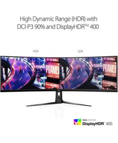 Купить ЖК-монитор Asus ROG Strix XG49VQ 49" VA LED 32:9 HDMI M/M матовая HAS Piv 450cd 3840x1080 144Hz FreeSync 2 DP FHD USB 12.2кг черный [90LM04H0-B01170], изображение 9 в интернет-магазине Irkshop.ru