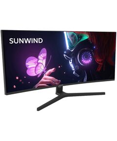 Купить ЖК-монитор SunWind SM-34QV401 34" VA LED 21:9 HDMI матовая 300cd 178гр/178гр 3440x1440 165Hz G-Sync DP WQ 5.6кг черный [SM34VG01], изображение 2 в интернет-магазине Irkshop.ru