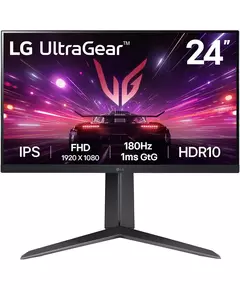 Купить ЖК-монитор LG UltraWide 24GS65F-B 23.8" IPS LED 16:9 HDMI матовая HAS 300cd 178гр/178гр 1920x1080 180Hz G-Sync FreeSync DP FHD 5.4кг черный [24GS65F-B.ARUZ] в интернет-магазине Irkshop.ru