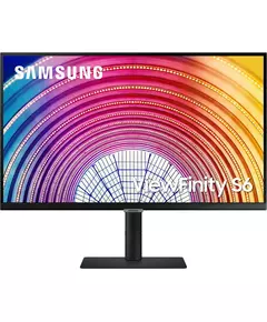 Купить ЖК-монитор Samsung ViewFinity S6 27" IPS LED 5ms 16:9 HDMI полуматовая HAS Piv 300cd 178гр/178гр 2560x1440 75Hz FreeSync DP QHD USB 6.4кг черный [S27A600NAU] в интернет-магазине Irkshop.ru