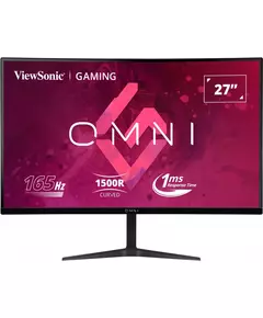 Купить ЖК-монитор Viewsonic 27" VA LED 16:9 HDMI M/M матовая 250cd 178гр/178гр 2560x1440 165Hz FreeSync Premium DP 2K 3.9кг черный [VX2718-2KPC-MHD], изображение 2 в интернет-магазине Irkshop.ru